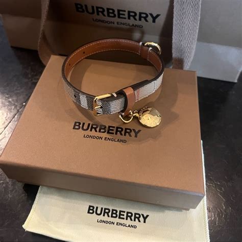 oversized collar burberry|designer dog collars burberry.